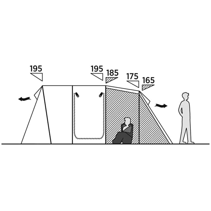 Easy Camp Bokna 5, 5 Person Tent - Green