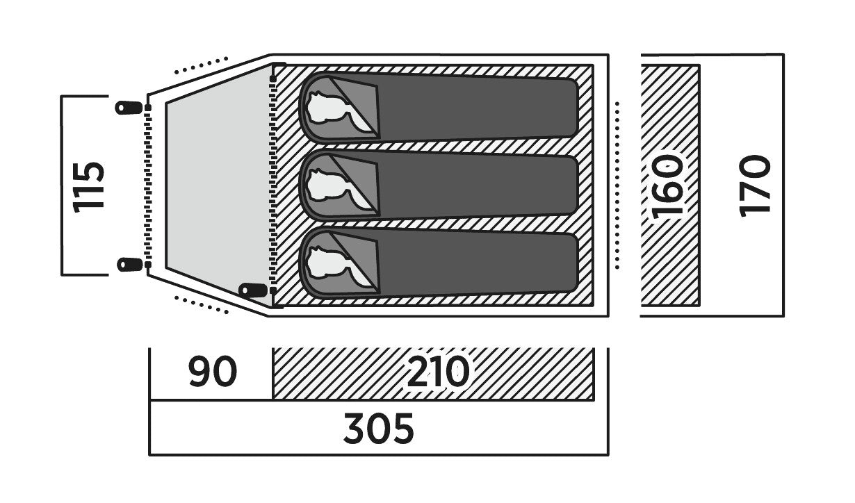 Easy Camp Setesdal 3 Person Tent