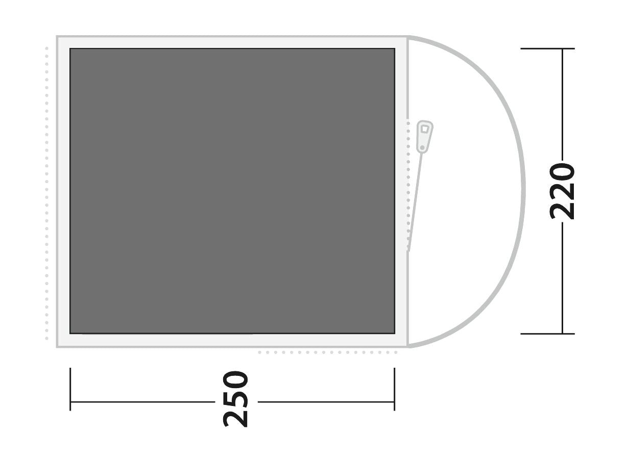 Outwell Sky 2 Footprint in Grey/Black - 171172 (OUT0122)