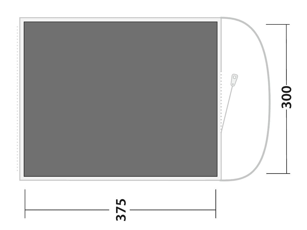 Outwell Sky 5 Footprint in Grey/Black - 171174 (OUT0125)