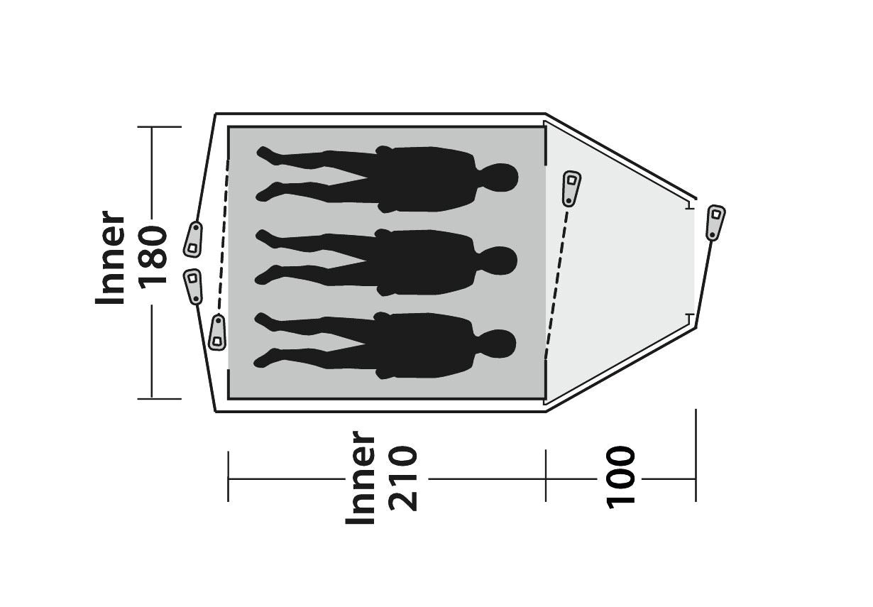 Outwell Cloud 3 Person Tent