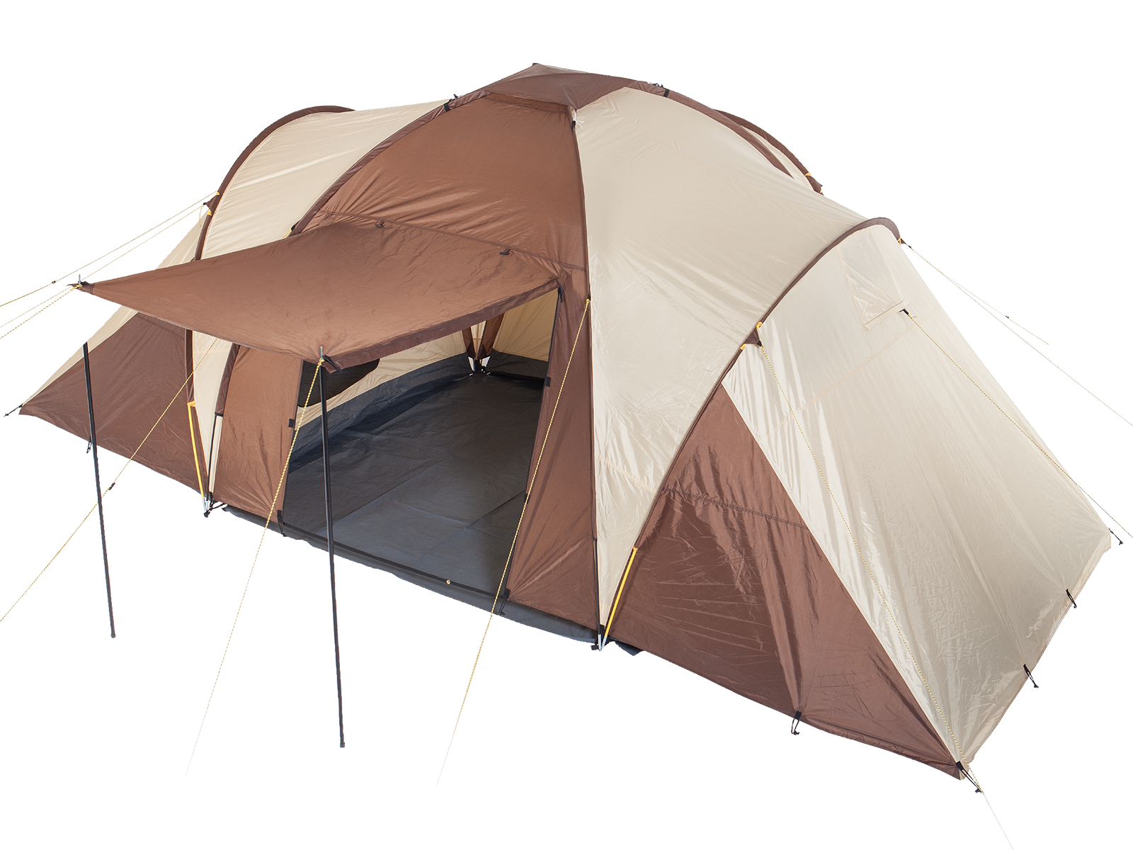 zelt 6 personen skandika Skandika Daytona 6 Protect Tent, 6 Person in Beige & Brown (SKA0046) – Outdoor Camping Shop