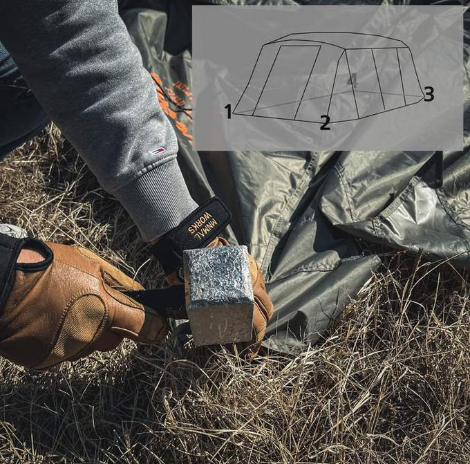 Dvergr Tactical Air Tent M620 6-Person Tent - Tan