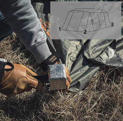 Dvergr Tactical Air Tent M620 6-Person Tent - Tan