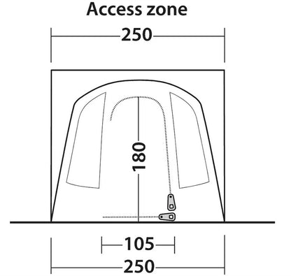 Outwell Pine Hills Vehicle Awning 2026 in Green (111505)