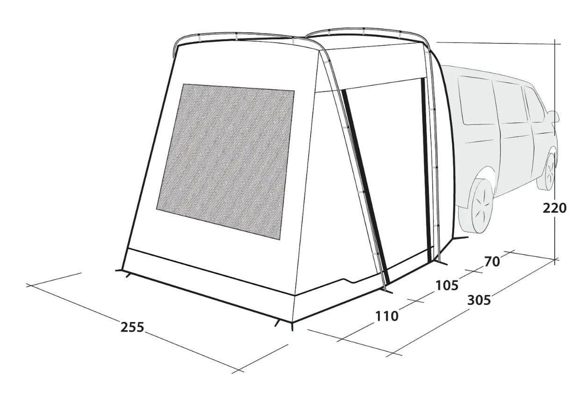 Outwell Desert Van Vehicle Awning 2026 in Sand (111556)