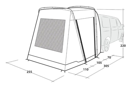 Outwell Desert Van Vehicle Awning 2026 in Sand (111556)