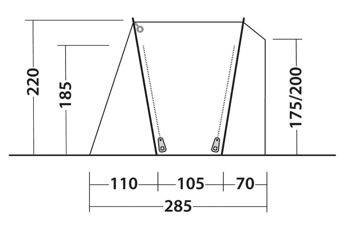 Outwell Desert Van Vehicle Awning 2026 in Sand (111556)