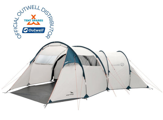 Easy Camp Alicante 600 Twin 6 Person Tunnel Tent 2024 - Grey/Blue