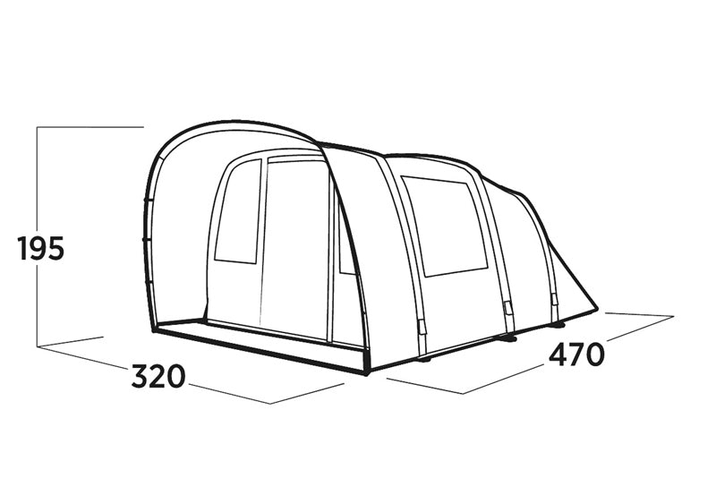 Easy Camp Brimnes 5 Air Tent 2026 in Brown (120519)