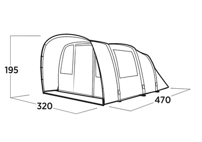 Easy Camp Brimnes 5 Air Tent 2026 in Brown (120519)