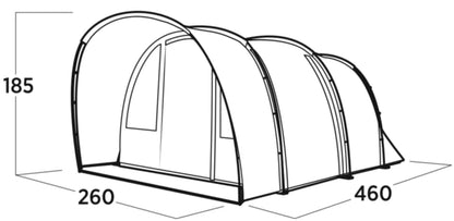 Easy Camp Romsdal 4 Person Tent - Green (A217044)
