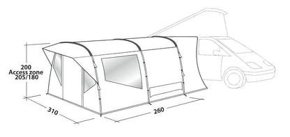 Easy Camp Wimberly Campervan Driveaway Awning 2024