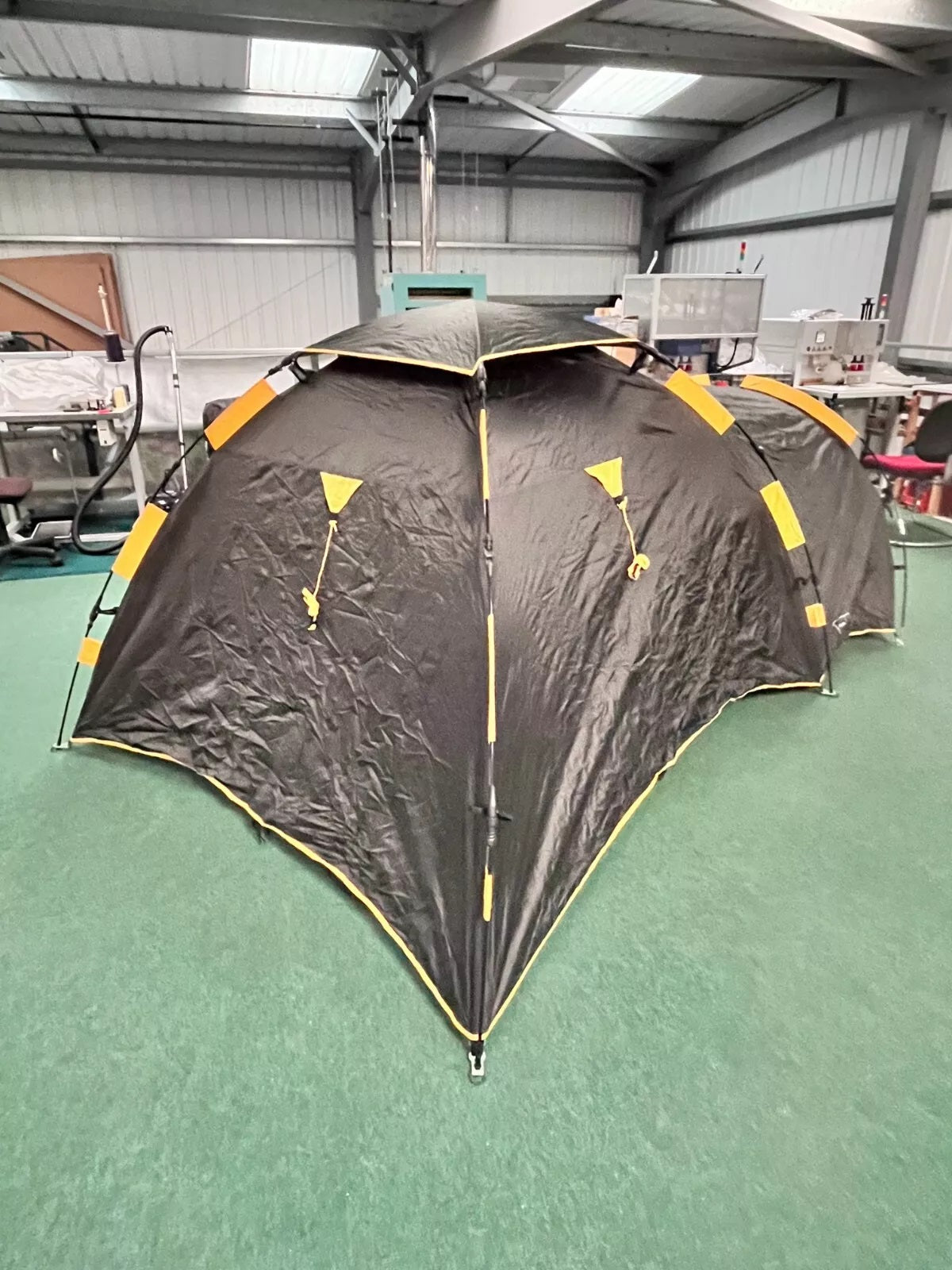 Khyam Biker Tent - Black-Yellow Trim