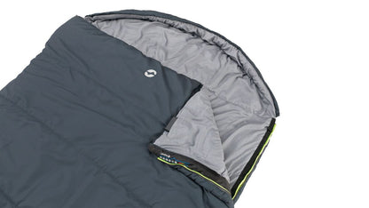 Outwell Campion Lux Double Sleeping Bag in Dark Grey/Light Grey - 400087 (OUT0059) - Outdoor Camping Shop