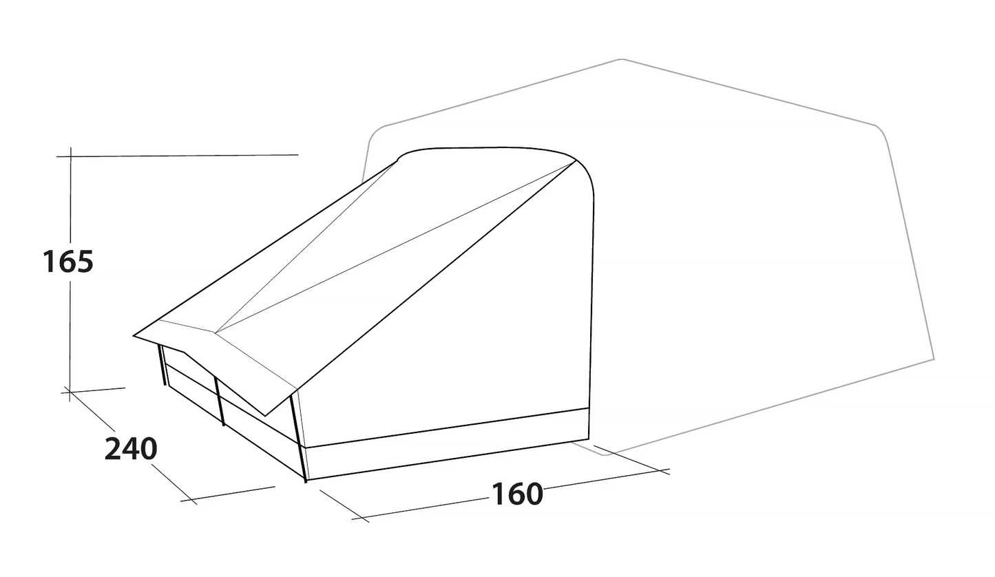 Outwell Fastlane 300 Annexe in Grey (OUT0207)