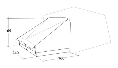 Outwell Fastlane 300 Annexe in Grey (OUT0207)
