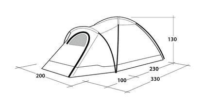Outwell Cloud 3 Person Tent