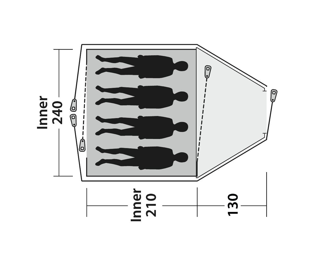 Outwell Cloud 4 Person Tent