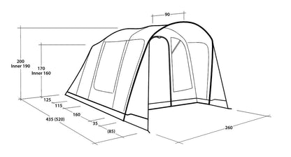 Outwell Monterey 4 Air Tent