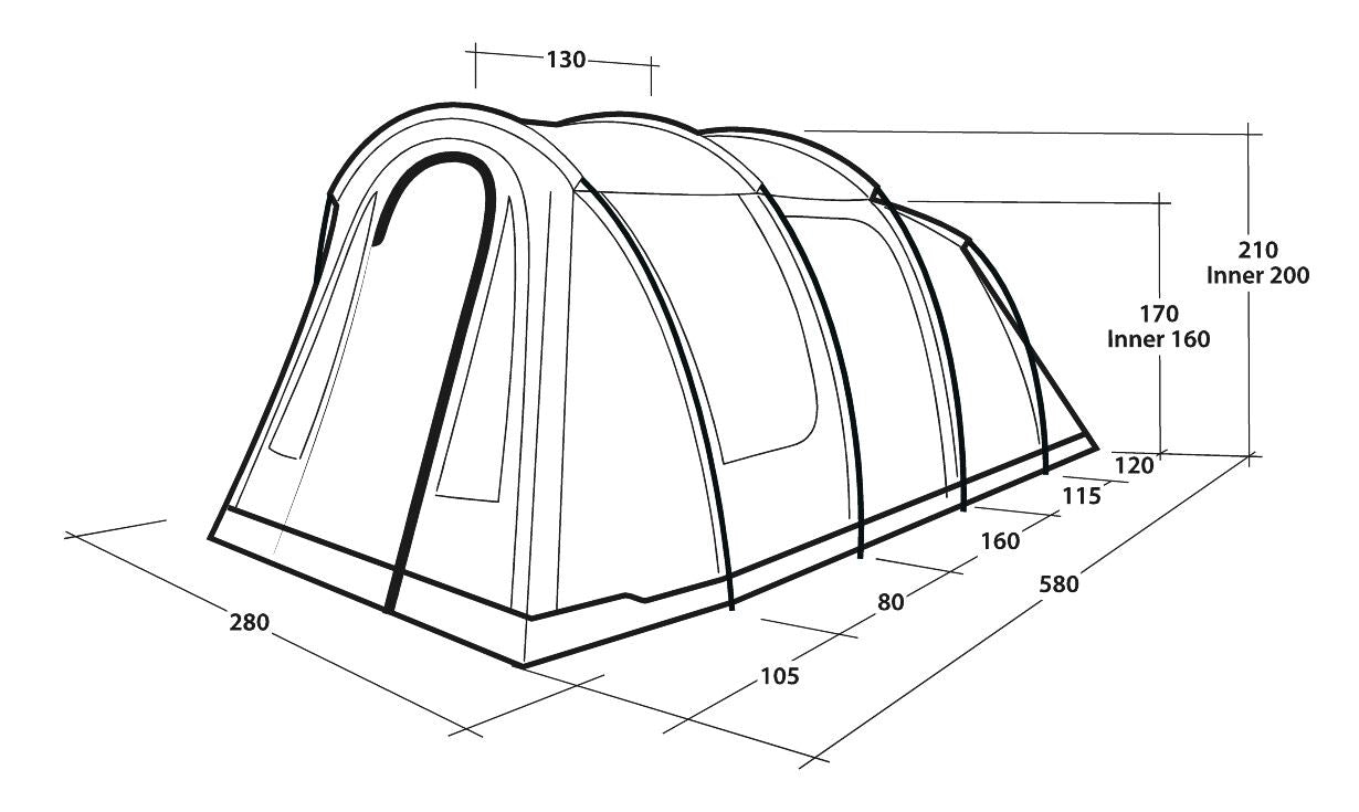 Outwell Rockwell 4 Person Tent