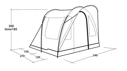 Outwell Sky 2 Person Tent