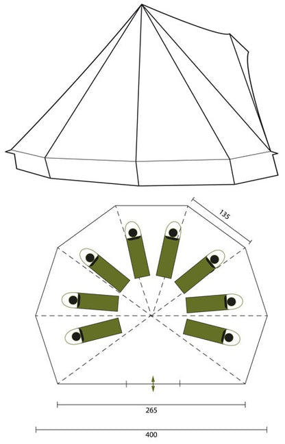 Skandika Tipii 2 Tent