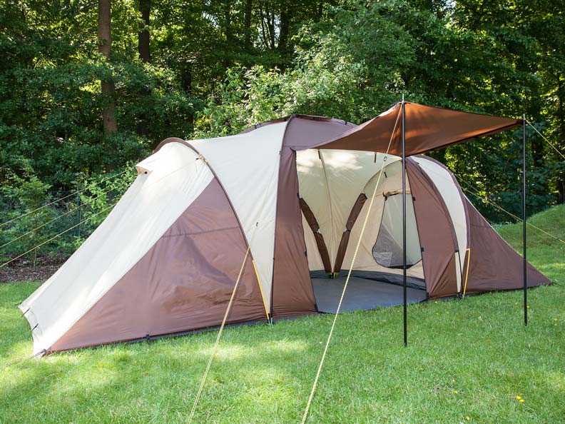 skandika outdoor 6 man tent Skandika Daytona 6 Protect Tent, 6 Person in Beige & Brown (SKA0046) – Outdoor Camping Shop