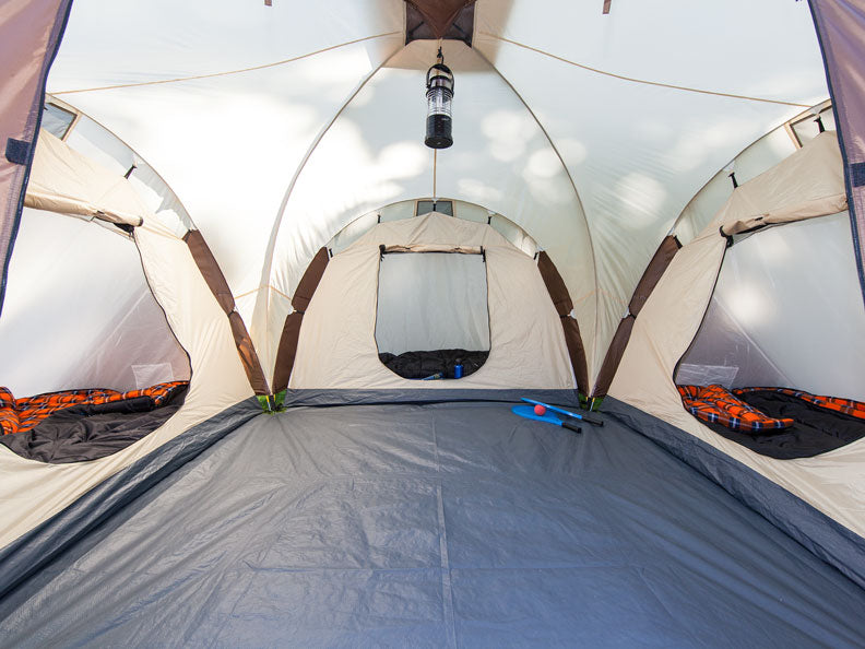 skandika 6 man tent Skandika Daytona 6 Protect Tent, 6 Person in Beige & Brown (SKA0046)