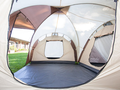 Skandika Daytona 6 Protect Tent, 6 Person in Beige & Brown (SKA0046) – Outdoor Camping Shop